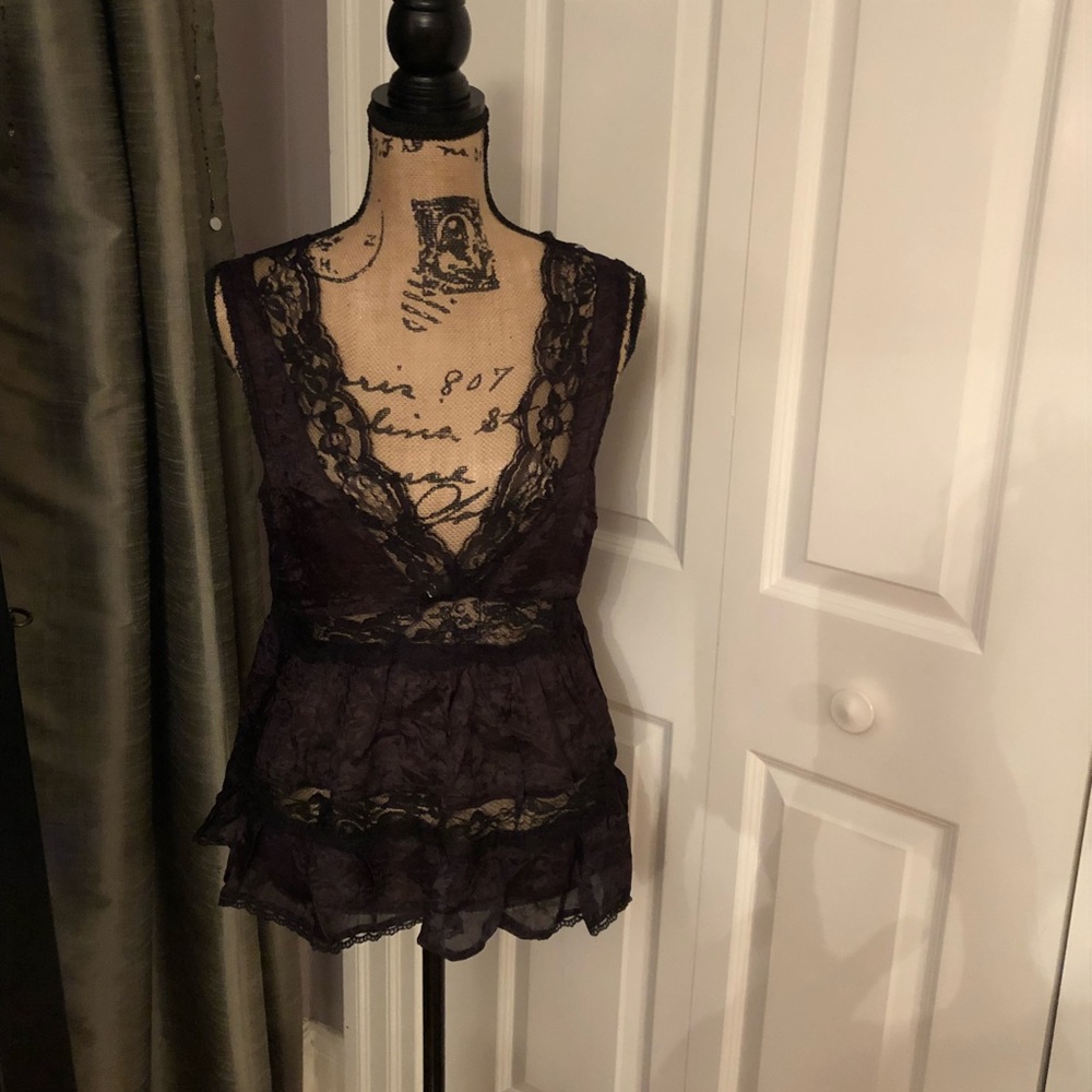 Free People Lace Top